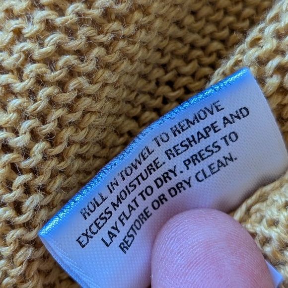 Eileen Fisher 100% Hemp Marigold Cardigan Sweater Open Front‎ Patch Pockets M - Picture 7 of 8